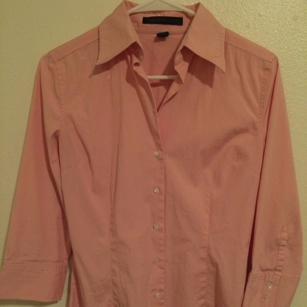 Salmon Button-down Collared Shirt